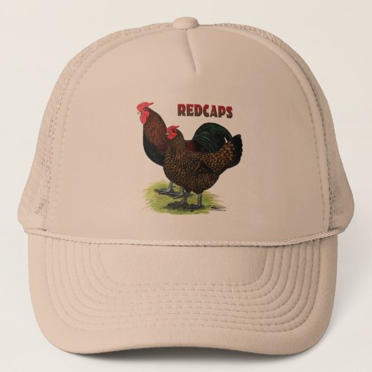 Englisch Redcaps Truckerkappe (Vorderseite)