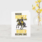 Englisch Reiten Reitsport Funny Sprichwort Pferd S Karte (Gelbe Blume)