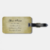 Englisch Reitpferd Vintag Style Horse Jumping Gepäckanhänger (Rückseite horizontal)