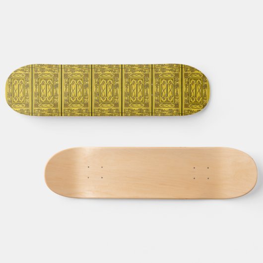 Englisch Restoration Woodcarving Skateboard (Horizontal)