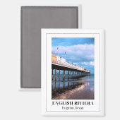 Englisch Riviera, Paignton, Devon, England. Magnet (Vorderseite/Rückseite)
