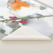 Englisch Robin Bird Winter Snow Bird Wildlife Sherpadecke (3/4)