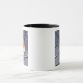 ENGLISCH ROBIN IM SCHNEE: ÖL-PASTELL-KUNST TASSE (Zentrum)