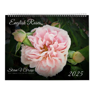 Englisch Rose 2025 Large Wall Calendar by Stan Kalender