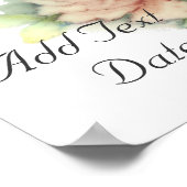 Englisch Rose Poster-Customize Poster (Ecke)