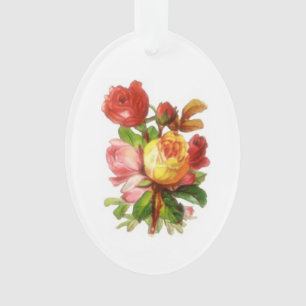 Englisch Rose / Rose Viktorianisch Weihnachtsfeier Ornament