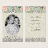 Englisch Rose & Silver Gastgeschenk Hochzeit Gesch (Vorne & Hinten)