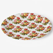 Englisch Rose Tee Party Paper Teller (Schrägansicht)