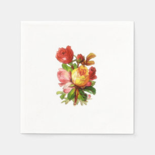 Englisch Rose Tee Party Themenpapier Napkins Serviette