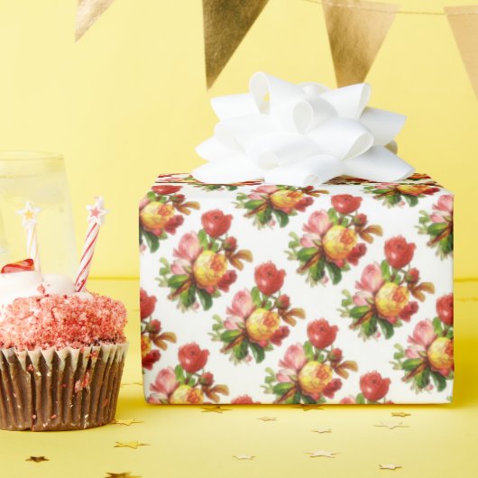 Englisch Rose Tee Party Wrapping Paper Geschenkpapier (Geburtstagsparty)