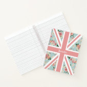 Englisch Rose Union Jack Floral Custom Notizbuch (Innenseite)