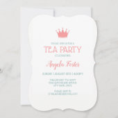 Englisch Rose Union Jack Tee Party Einladung (Vorderseite)