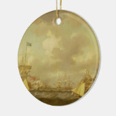 Englisch-Schiffe, die kommen, in einer frischen Keramikornament (Links)