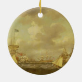 Englisch-Schiffe, die kommen, in einer frischen Keramikornament (Hinten)