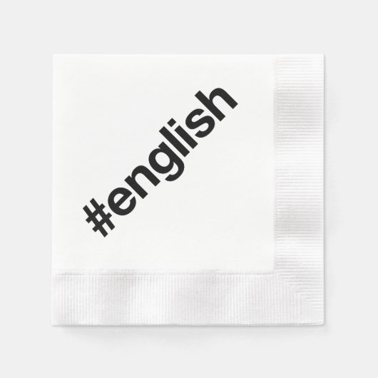 ENGLISCH SERVIETTE (Vorderseite)