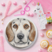 Englisch Setter Dog 3D Inspiriert Pappteller (Party)