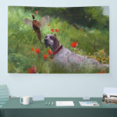 Englisch Setter, Fasanierjagd Banner (Messe)