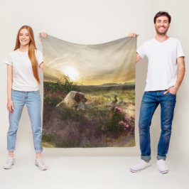 Englisch Setter, Fasanierjagd Fleecedecke