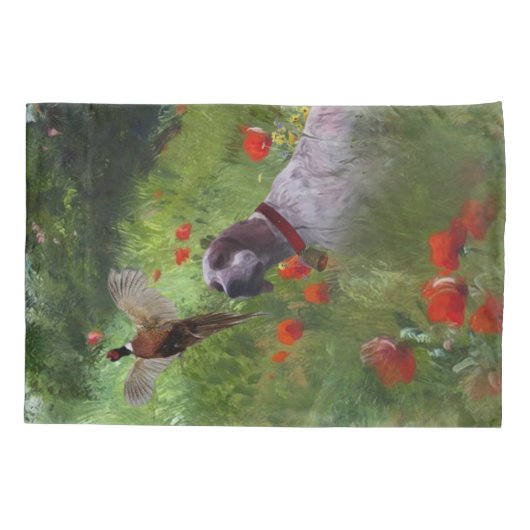 Englisch Setter, Fasanierjagd Kissenbezug (Rückseite)