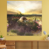 Englisch Setter, Fasanierjagd Leinwanddruck (Insitu (Wohnzimmer))