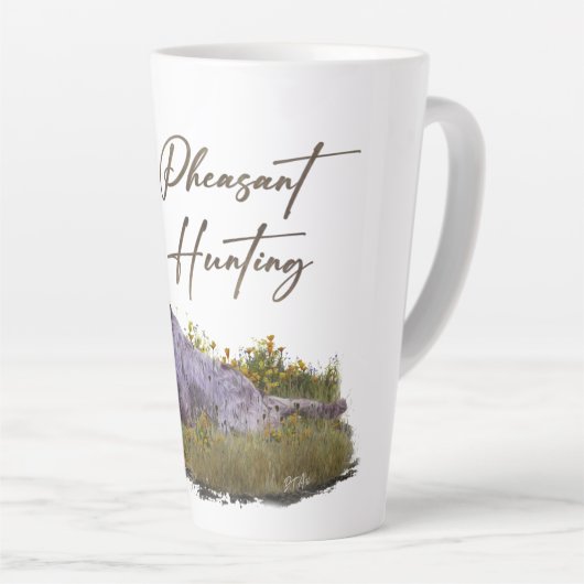 Englisch Setter, Fasanierjagd Milchtasse (Rechte Ecke)