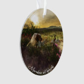 Englisch Setter, Fasanierjagd Ornament (Vorderseite)