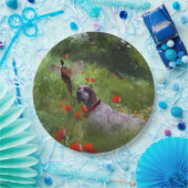 Englisch Setter, Fasanierjagd Pappteller (Party)