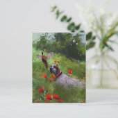 Englisch Setter, Fasanierjagd Postkarte (Stehend Vorderseite)