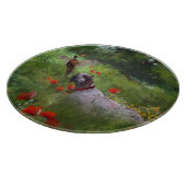 Englisch Setter, Fasanierjagd Schneidebrett (Ecke)