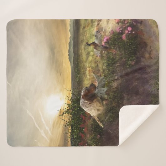 Englisch Setter, Fasanierjagd Sherpadecke (Vorderseite (Horizontal))