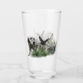 Englisch Setter, Holzhacken Glas (Vorderseite)