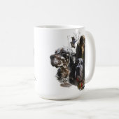 Englisch Setter, Holzhacken Kaffeetasse (VorderseiteRechts)