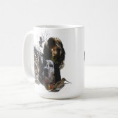 Englisch Setter, Holzhacken Kaffeetasse (Vorderseite Links)