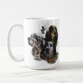 Englisch Setter, Holzhacken Kaffeetasse