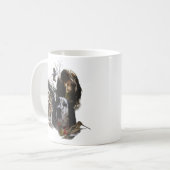 Englisch Setter, Holzhacken Kaffeetasse (Vorderseite Links)