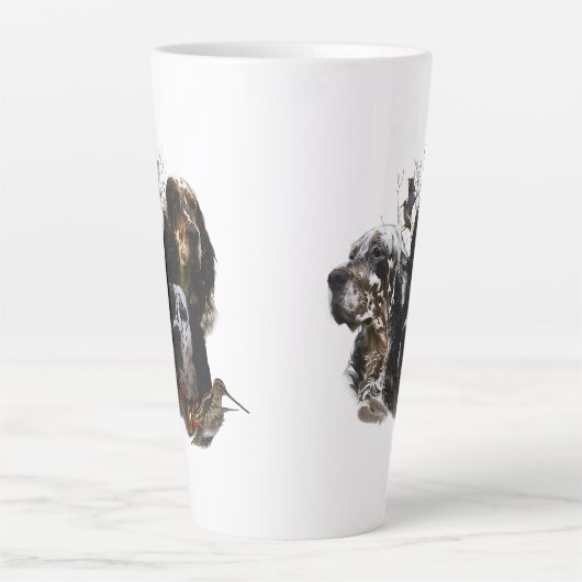 Englisch Setter, Holzhacken Milchtasse (Vorderseite)