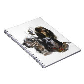 Englisch Setter, Holzhacken Notizblock (Rechte Seite)