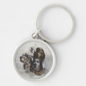 Englisch Setter, Holzhacken Schlüsselanhänger (Vorne)