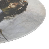 Englisch Setter, Holzhacken Schneidebrett (Ecke)