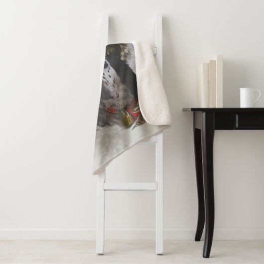 Englisch Setter, Holzhacken Sherpadecke (Beispiel)