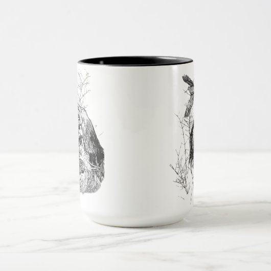 Englisch Setter, Holzhacken Tasse (Zentrum)