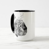 Englisch Setter, Holzhacken Tasse (Vorderseite Links)