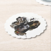 Englisch Setter, Holzhacken Untersetzer (angewinkelt)