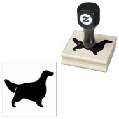 Englisch Setter Hunde Rasse Silhouette Gummistempel (Stempel)