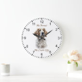 Englisch Setter Lebensstil Große Wanduhr (Zuhause)