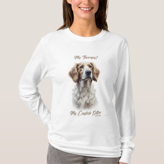Englisch Setter Lebensstil T-Shirt (Vorderseite)