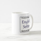 Englisch Setter Security System Kaffeetasse (VorderseiteRechts)