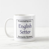 Englisch Setter Security System Kaffeetasse (Links)
