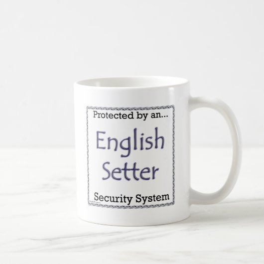 Englisch Setter Security System Kaffeetasse (Rechts)
