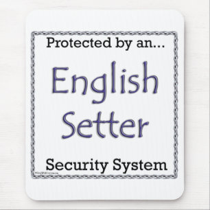 Englisch Setter Security System Mousepad